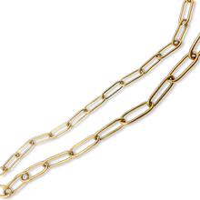 Load image into Gallery viewer, Paperclip Classic Gold Necklace Chain
