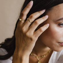 Load image into Gallery viewer, Wavy Band Ring | Brass
