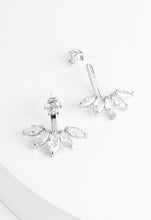 Load image into Gallery viewer, Shine Together 2pc Marquise Cut Zircon and Gold Ear Jacket Earrings
