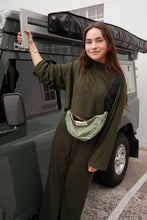 Load image into Gallery viewer, Ethically Made Knit Mock Neck Crop Sweater Women's