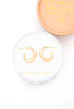 Load image into Gallery viewer, With a Twist Hoops in Soft Coral