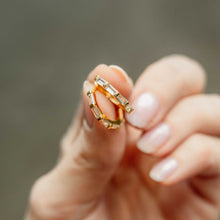 Load image into Gallery viewer, Crystal Hoop Earrings