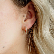 Load image into Gallery viewer, Crystal Hoop Earrings