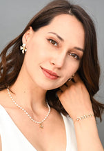 Load image into Gallery viewer, Hope in Bloom Flower Earrings in Misty Rose