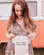 Load image into Gallery viewer, Let Your Light Shine Onesie