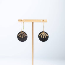 Load image into Gallery viewer, Black Oakleigh Earrings