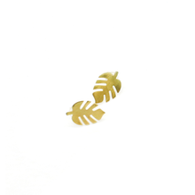 Load image into Gallery viewer, New Life Leaf - Brass Metal Earring