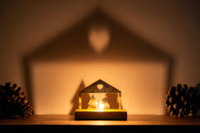 Load image into Gallery viewer, Tealight Shadow Caster | House with Candle Holder