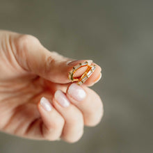 Load image into Gallery viewer, Crystal Hoop Earrings