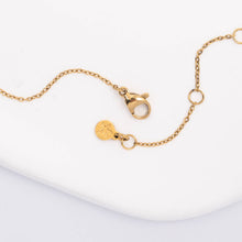 Load image into Gallery viewer, Brilliance V-Bar Chevron Zircon & Gold Necklace