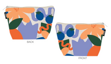 Load image into Gallery viewer, Bold Floral Print Zippered Pouch