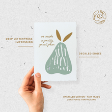 Load image into Gallery viewer, Great Pear Handmade Paper | Love Friendship Greeting Card