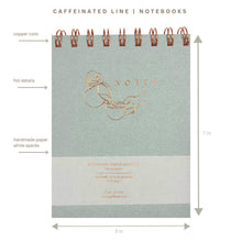 Load image into Gallery viewer, Journal Notebook Notepad | Grey Recycled Handmade Paper