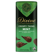 Load image into Gallery viewer, Dark Chocolate with Mint Crispy Thins