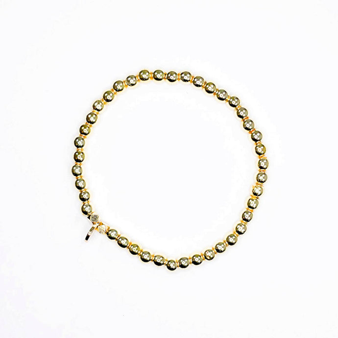 Gold Hematite Stacking Bracelet