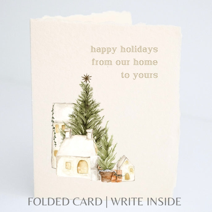 Christmas Greeting Card | Happy Holidays from Our Home Card