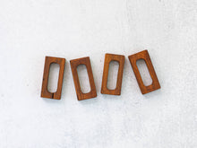 Load image into Gallery viewer, Hand-Carved Wooden Napkin Holders (Set of 4) - Rectangle
