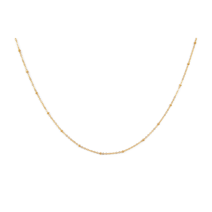 Classic Gold Chain Necklace - Satellite Chain