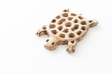 Load image into Gallery viewer, Mango Wood Turtle Trivet
