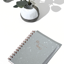 Load image into Gallery viewer, Journal Notebook Notepad | Grey Recycled Handmade Paper
