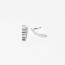 Load image into Gallery viewer, Ridge Arch Stud Earrings | Sterling Silver
