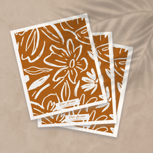 Load image into Gallery viewer, Set of 3 Swedish Dishcloth: Earthy Florals Clay
