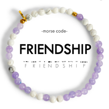 Load image into Gallery viewer, Morse Code Bracelet | FRIENDSHIP
