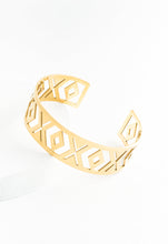 Load image into Gallery viewer, XOXO Gold Cuff
