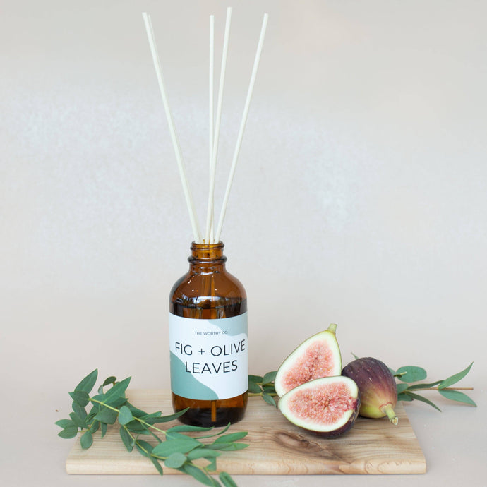 Reed Diffuser: Fig + Olive Leaves
