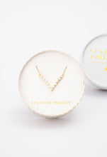 Load image into Gallery viewer, Brilliance V-Bar Chevron Zircon &amp; Gold Necklace
