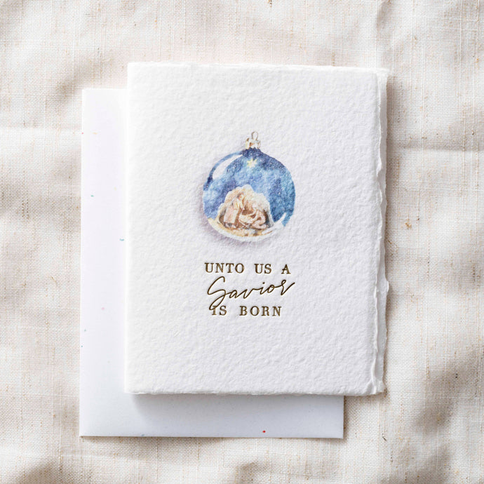 Christmas Greeting Card Box Set | Unto Us A Savior Religious