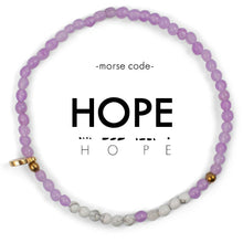 Load image into Gallery viewer, 3mm Morse Code Bracelet | Hope
