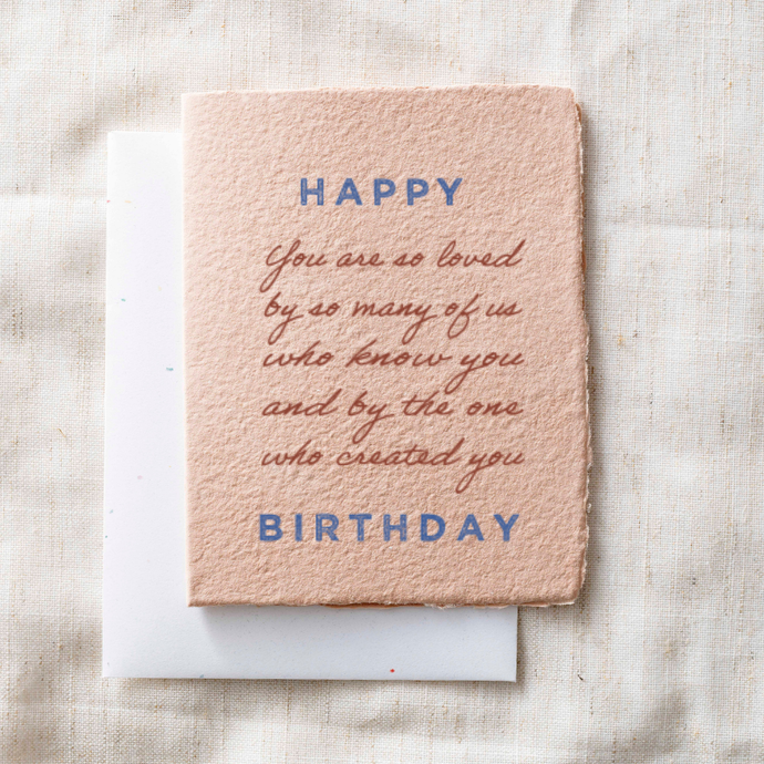 You are loved | Happy Birthday Christian Greeting Card
