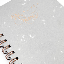 Load image into Gallery viewer, Journal Notebook Notepad | Grey Recycled Handmade Paper

