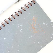 Load image into Gallery viewer, Journal Notebook Notepad | Grey Recycled Handmade Paper
