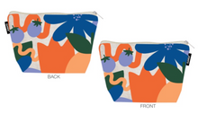 Load image into Gallery viewer, Bold Floral Print Zippered Pouch
