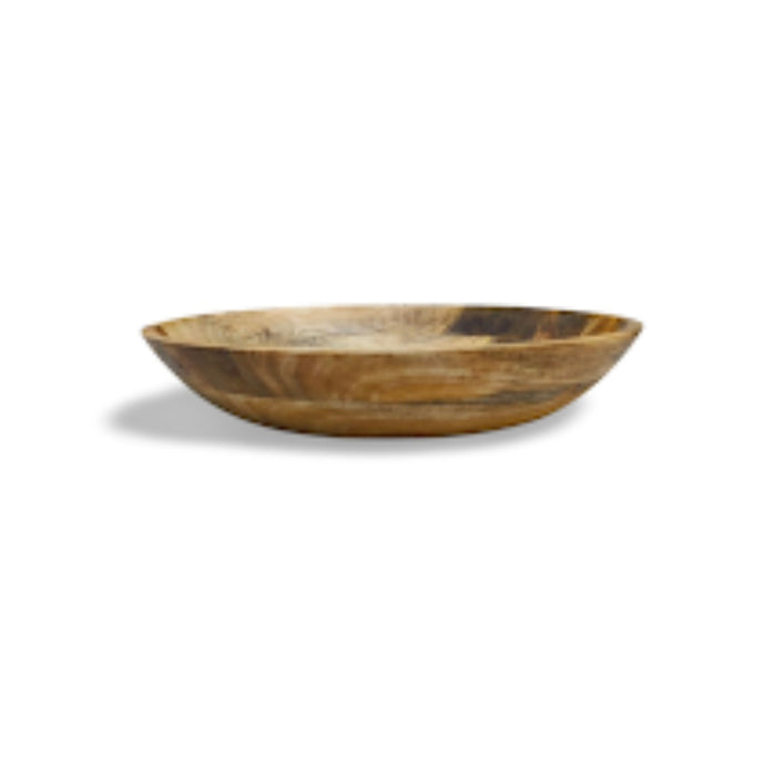 Mango Wood Serving Bowl 12 x 2 inch