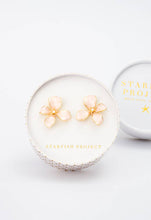 Load image into Gallery viewer, Hope in Bloom Flower Earrings in Misty Rose
