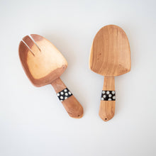 Load image into Gallery viewer, Olivewood &amp; Bone Short Spoon Set
