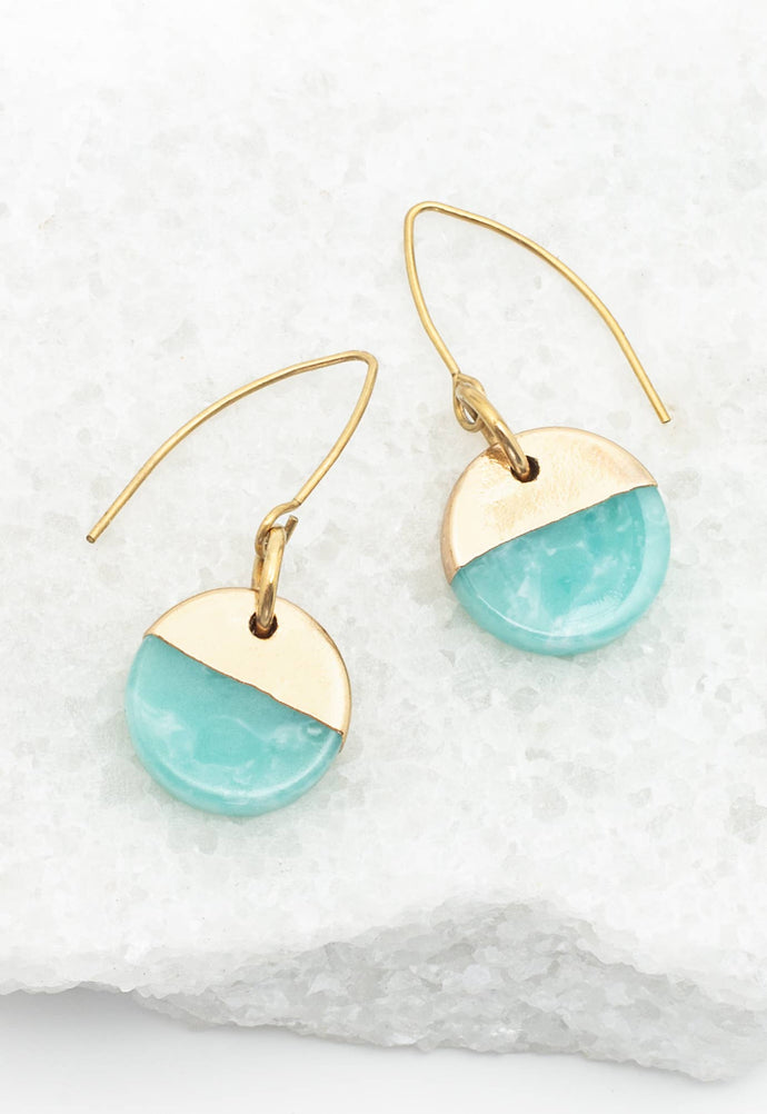 Refresh Earrings in Aqua
