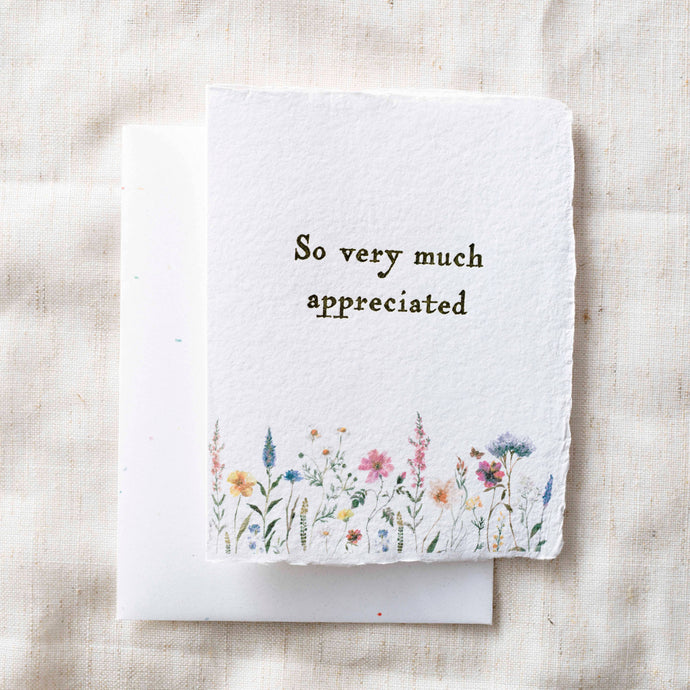 So Appreciated | Eco-Friendly Thank You Greeting Card
