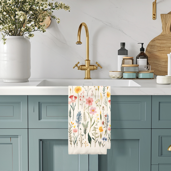 Botanical Wildflower | Recycled Microfiber Waffle Tea Towel