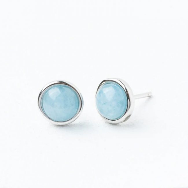 Breathe Aquamarine Studs