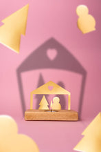 Load image into Gallery viewer, Tealight Shadow Caster | House with Candle Holder
