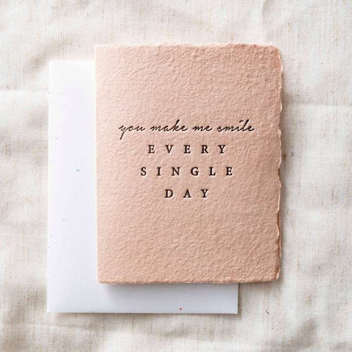 You Make Me Smile | Love Friendship Greeting Card