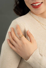 Load image into Gallery viewer, Golden Cross Serenity Ring
