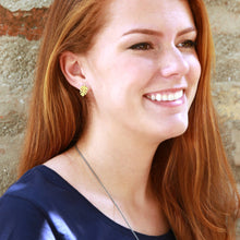 Load image into Gallery viewer, New Life Leaf - Brass Metal Earring
