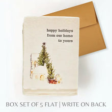 Load image into Gallery viewer, Christmas Greeting Card | Happy Holidays from Our Home Card
