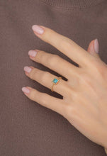 Load image into Gallery viewer, Jayne Square Turquoise Ring
