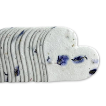 Load image into Gallery viewer, Plantable Seed Mini Heart Card | Set of 3 | Blue Wild Flower
